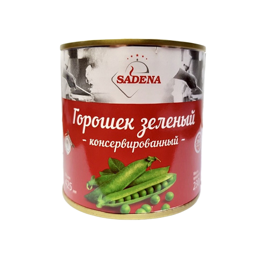 Горошек зеленый консервированный SADENA, ж/б, 425 мл/400 гр/200 гр, Китай -  купить оптом в Калининграде