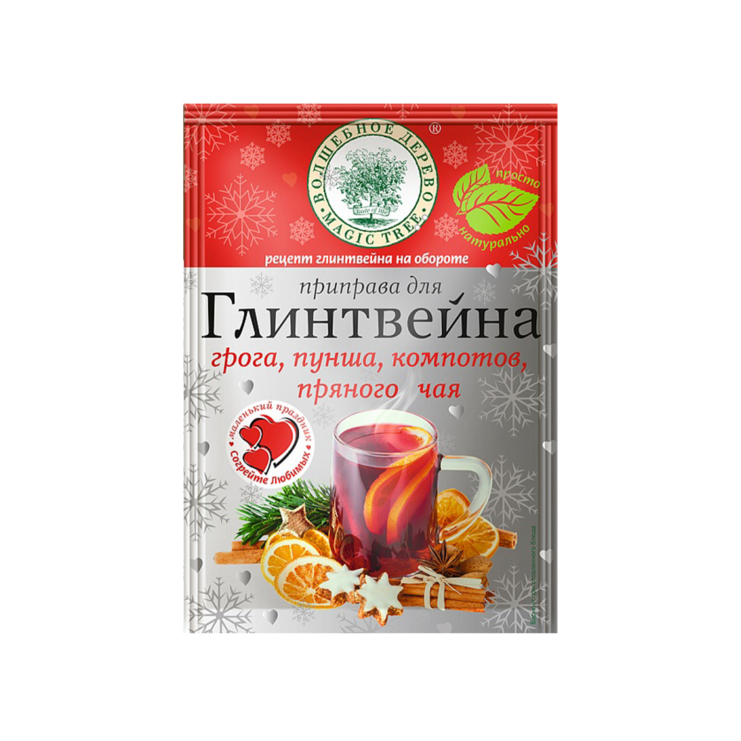 Приправа для Глинтвейна ВОЛШЕБНОЕ ДЕРЕВО, пакет, 30 гр, 25 шт/кор, Россия -  купить оптом в Калининграде